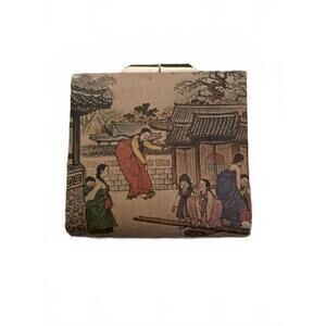 Woman’s wallet with vintage Korean lifescape